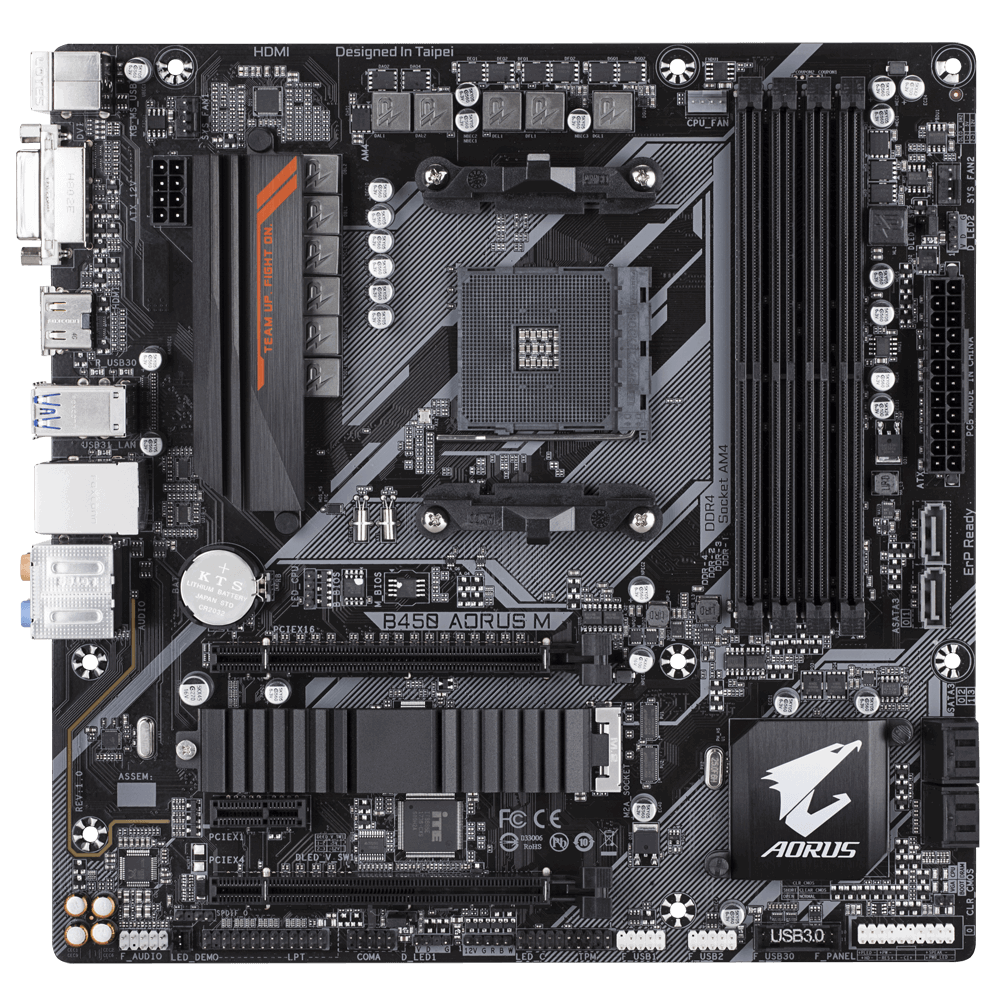 Gigabyte b450 aorus elite установка ssd m 2